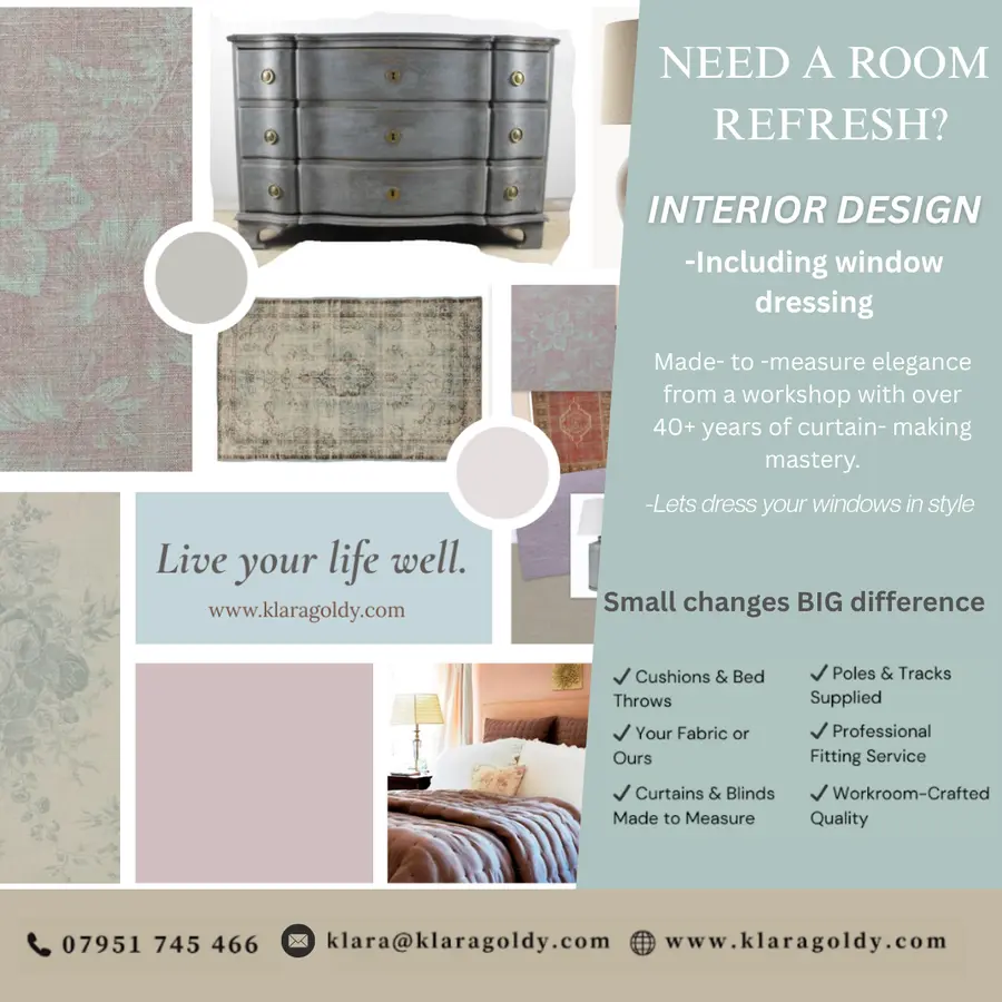 Interior design campaign creative produced for Klara Goldy